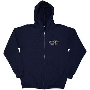Stevie Nicks Unisex Adult Tour �'24 Live Photo Back Print Full Zip Hoodie / Navy